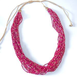 Multi Strand Seed Bead Necklace